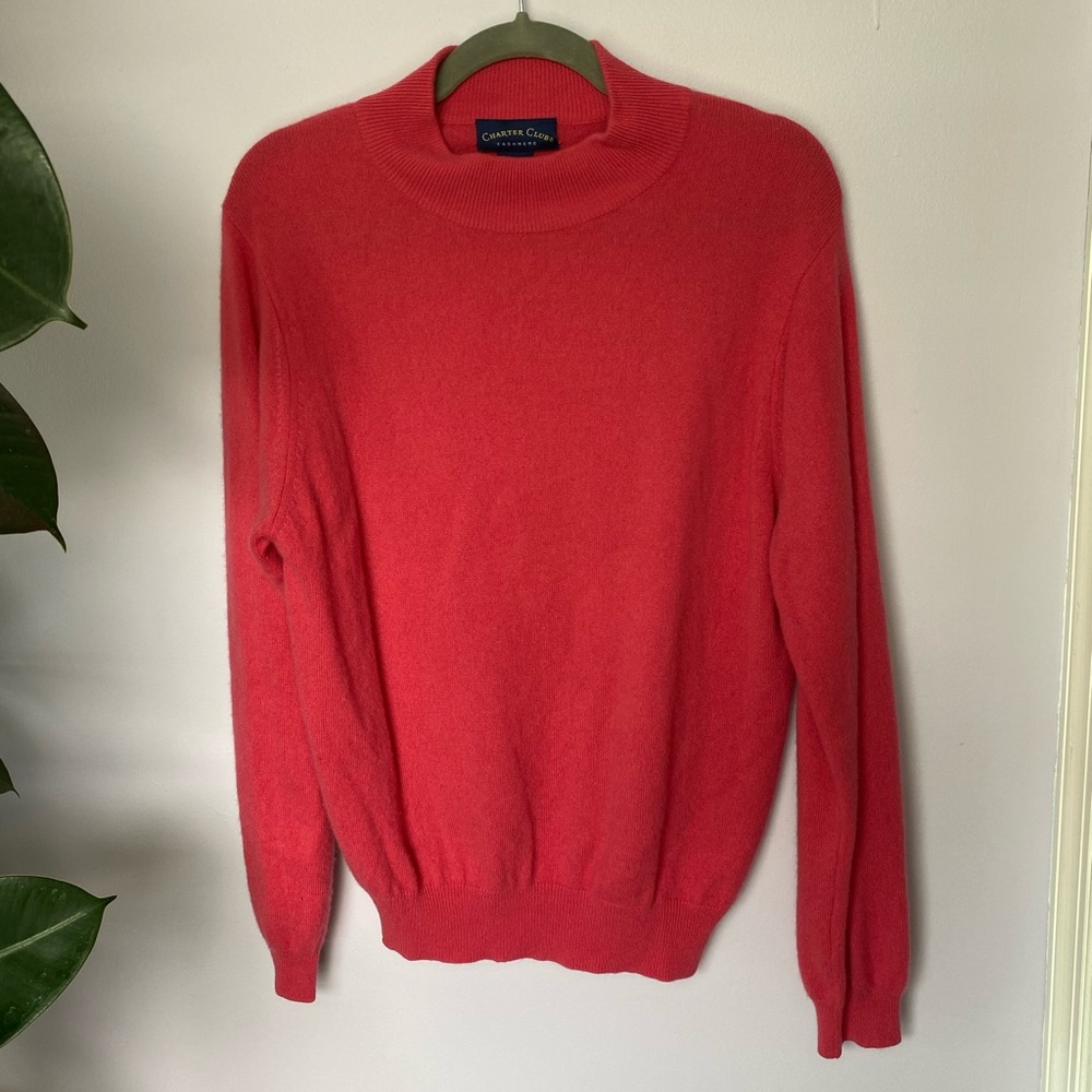 Charter Club | Mock Neck 2 Ply Cashmere Sweater